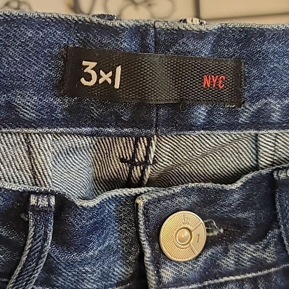 3x1 NYC WM3 LIMA HIGH-RISE FRINGE STRAIGHT CROP JEANS - Picture 6 of 14